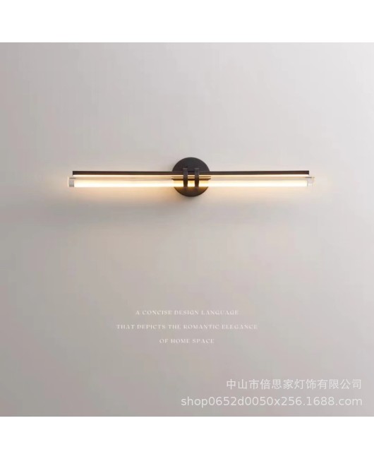 2024 New Nordic Modern Simple Light Luxury Full Copper Wall Light for Living Room, Bedroom, Bedhead, Corridor, Advanced Sensory Front Light