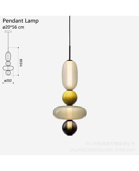 Beisijia lollipop Nordic color glass living room sofa side falling floor lamp high-end pendant lamp desk lamp floor lamp