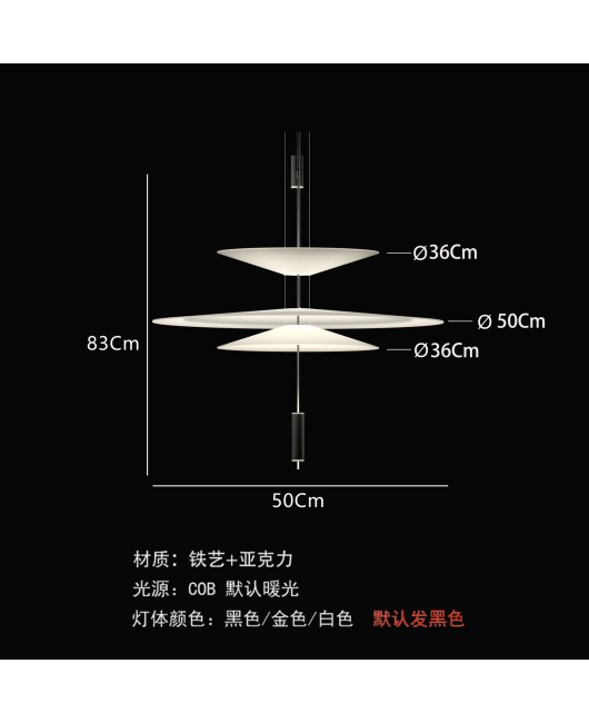 Nordic minimalist Italian flamingo personalized creative acrylic restaurant coffee shop UFO pendant light