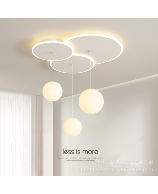 Modern and minimalist 2023 new Nordic circular dining table dining room light creative living room bedroom lighting dining room pendant light