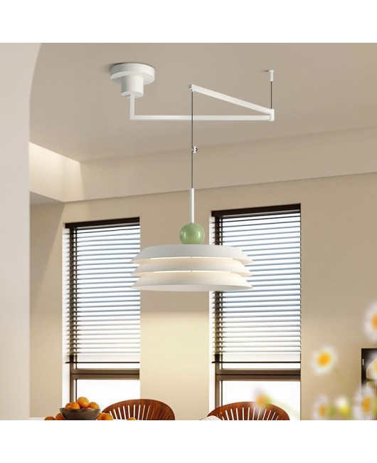 Cream style restaurant pendant light, Nordic modern high-end bar desk lamp, 2023 new popular swing arm movable lighting fixture