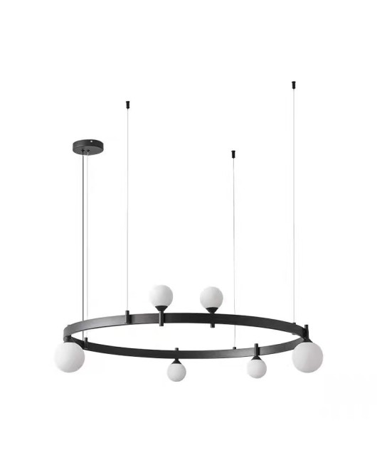 Modern minimalist restaurant chandelier, post-modern minimalist LED long office, Nordic straight bar counter