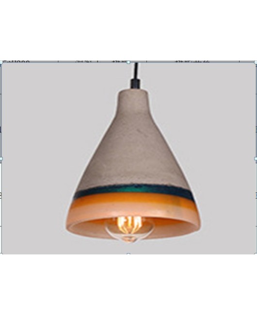 Loft industrial style cement pendant light, simple, creative, personalized, retro and nostalgic, bar, restaurant, exhibition hall, coffee shop lighting fixtures