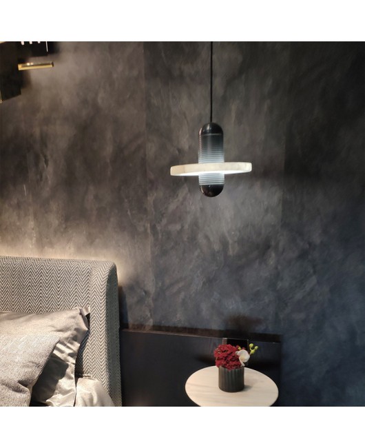 Postmodern marble restaurant pendant light creative atmosphere light Nordic light luxury dining table bar counter bedroom bedside decorative lighting fixtures