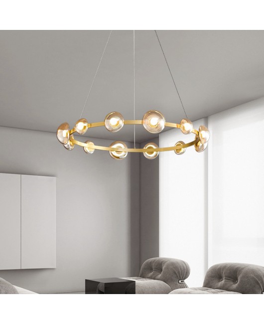 Modern minimalist restaurant chandelier, post-modern minimalist LED long office, Nordic straight bar counter