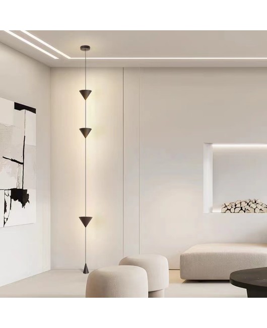 Nordic Creative Minimalist Bedroom Bedhead Corridor Bar Corner Designer Cone Floor style Pendant Light