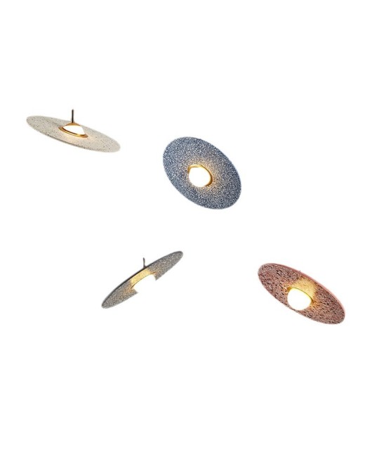 Nordic modern art design bedroom headboard LED pendant light dining room terrazzo pendant light