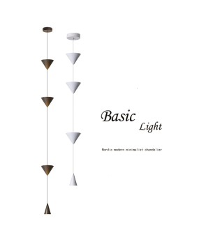 Nordic Creative Minimalist Bedroom Bedhead Corridor Bar Corner Designer Cone Floor style Pendant Light