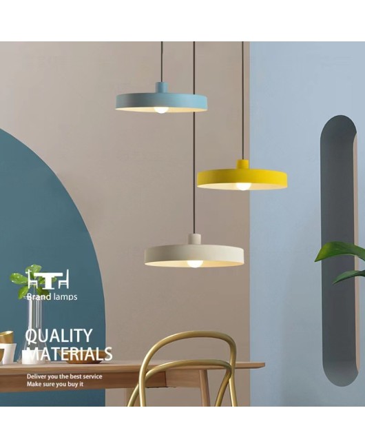 Nordic restaurant aluminum pendant light bar desk lamp modern and simple macaron decoration restaurant coffee shop dessert shop lighting