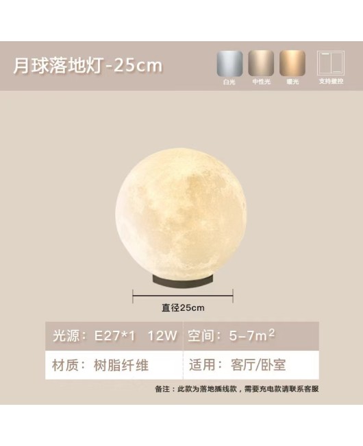 Nordic Creative Showcase Art Restaurant Internet Celebrity Sphere Planet Atmosphere Moon Resin Pendant Lamp Outdoor