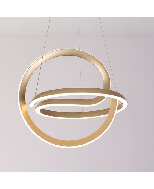 Nordic modern minimalist living room dining room creative exit E-shaped chandelier