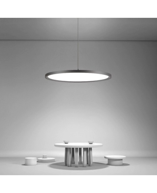 Modern minimalist LED restaurant pendant light, Nordic designer circular minimalist bedroom, study, office ultra-thin lighting fixtures