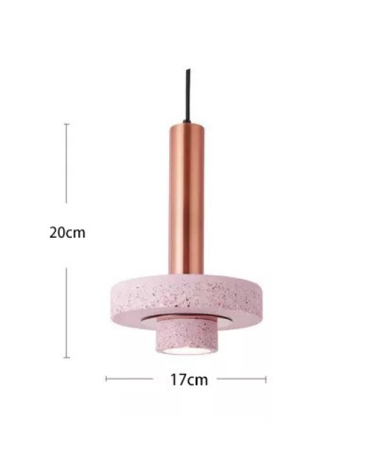 Nordic modern art design bedroom headboard LED pendant light dining room terrazzo pendant light