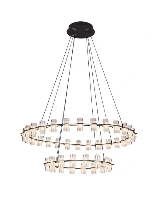 European Postmodern Light Luxury Living Room Pendant Light Home Simple and Atmospheric LED Wine Glass Ring Living Room Dining Room Bedroom Intent