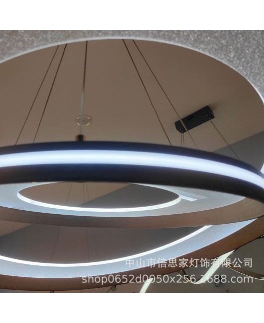 Nordic minimalist modern acrylic starry sky living room, dining room, bedroom, hotel famous guest designer, branched circular chandelier