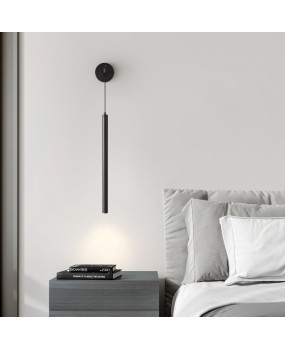 Minimalist long strip wall lamp, modern minimalist living room all copper designer decoration wall lamp, light luxury hotel room wall lamp