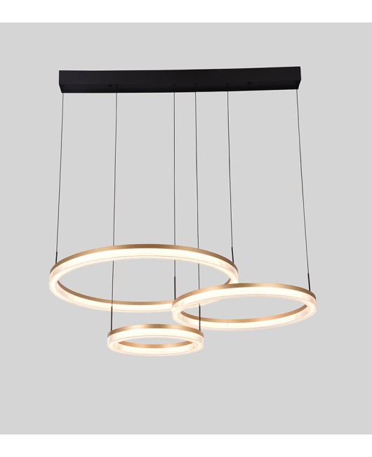 Nordic designer modern minimalist bedroom hall light luxury Italian minimalist lamp restaurant circular pendant light