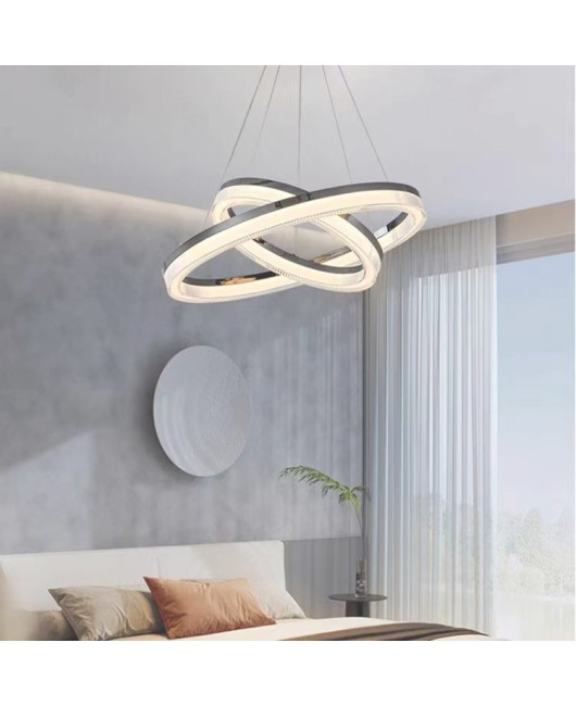 Nordic designer modern minimalist bedroom hall light luxury Italian minimalist lamp restaurant circular pendant light