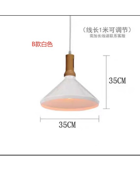 Modern minimalist retro industrial style bar counter restaurant light dining hot pot milk tea shop black dining table small pendant light