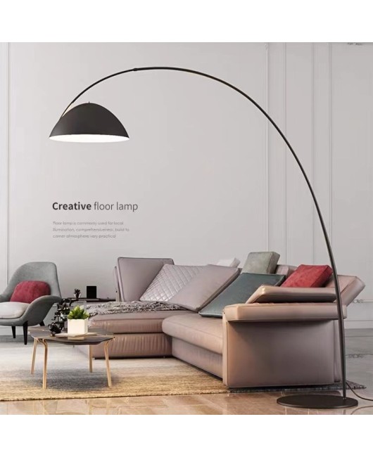 Nordic postmodern designer light luxury living room sofa bedroom bedside atmosphere floor standing fishing floor lamp