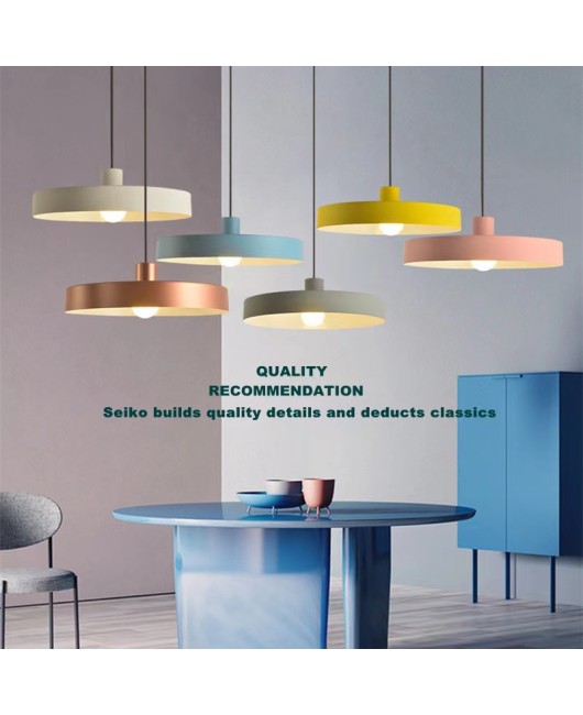 Nordic restaurant aluminum pendant light bar desk lamp modern and simple macaron decoration restaurant coffee shop dessert shop lighting