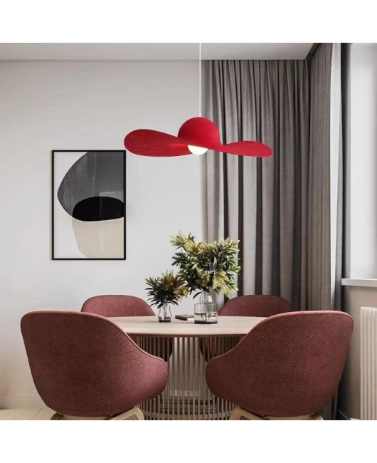 New Nordic retro minimalist creative homestay hotel restaurant lobby internet famous sound-absorbing felt shaped pendant light