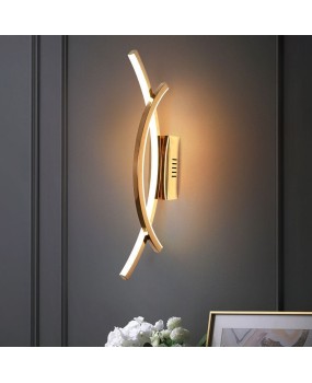 Decorative postmodern wall lamp, light luxury, creative personality, grand living room background wall, staircase corridor, stainless steel art lamp