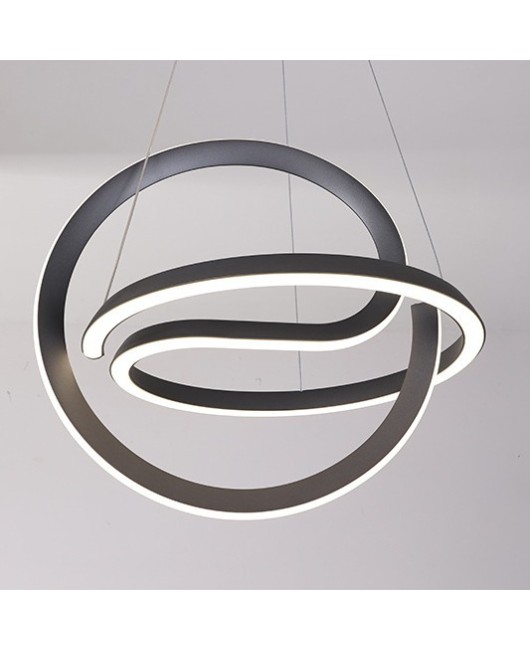 Nordic modern minimalist living room dining room creative exit E-shaped chandelier