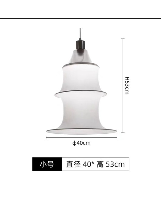 Nordic minimalist bamboo fabric pendant light floor lamp Japanese wabi sabi style elastic fabric pendant light elastic fabric floor lamp