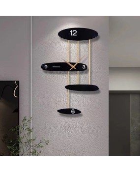 Modern minimalist living room, fashionable living room, creative decoration, household internet celebrity clock, wall mounted clock, energy-saving LED