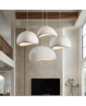 Wabi Sabi style pendant light Nordic creative living room restaurant lighting designer Japanese bar cream clothing store homestay light