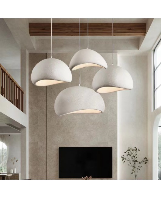 Wabi Sabi style pendant light Nordic creative living room restaurant lighting designer Japanese bar cream clothing store homestay light