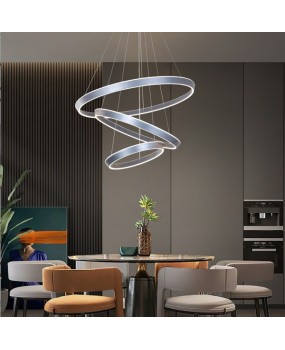 Modern minimalist living room, dining room, bedroom, minimalist LED pendant light, energy-saving