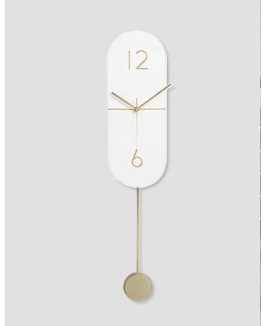 Nordic minimalist postmodern fashion creative clock wall lamp indoor