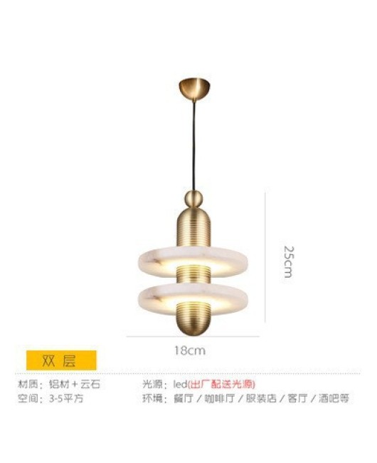 Postmodern marble restaurant pendant light creative atmosphere light Nordic light luxury dining table bar counter bedroom bedside decorative lighting fixtures