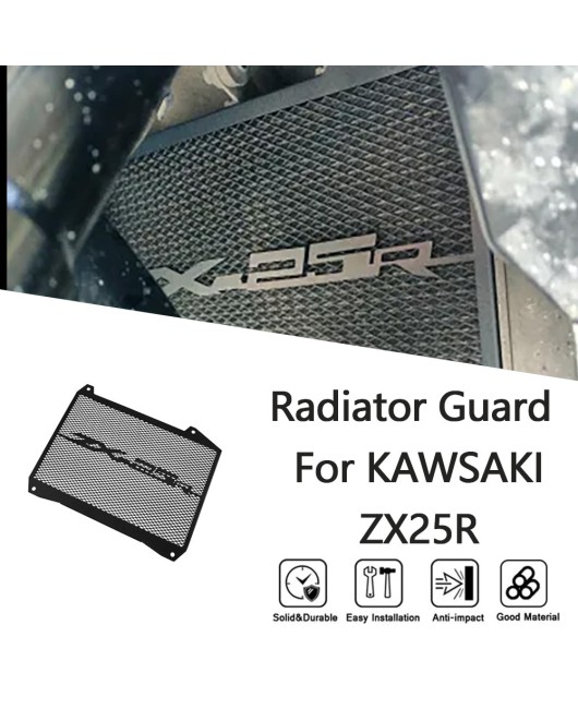 Suitable for Kawasaki ZX-25R 2021-2024 modified water tank network, water tank cover, radiator protection net