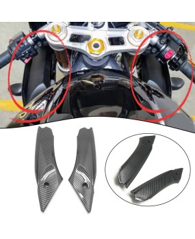 Suitable for Daytona 675 2006-2012 upper air dashboard handle fairing carbon fiber