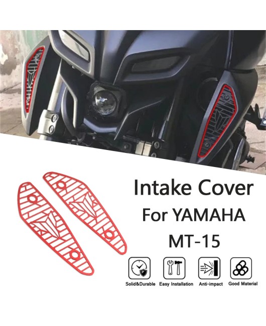 Suitable for Yamaha MT-15 2019-2024 modified aluminum alloy intake grille cover filter protection net