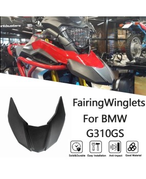 Suitable for BMW G310GS 2017-2021 modified bird beak fixed wing shark fin inlet wing lower lip wind knife