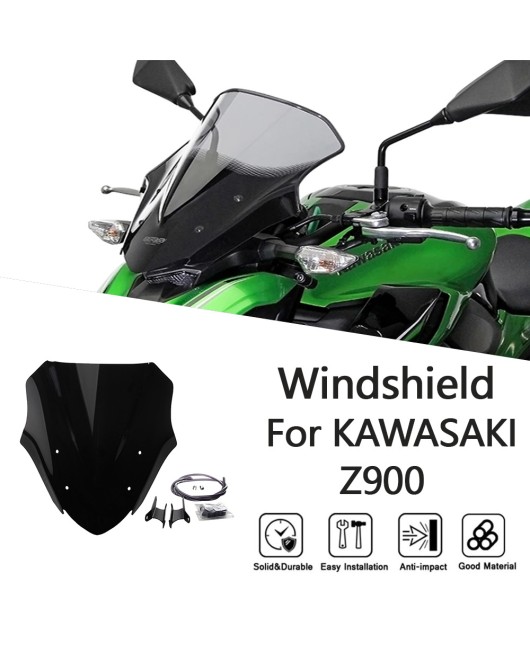 Suitable for Kawasaki Z900 modification from 2017 to 2020, specifically for front windshield deflectors and windshield accessories