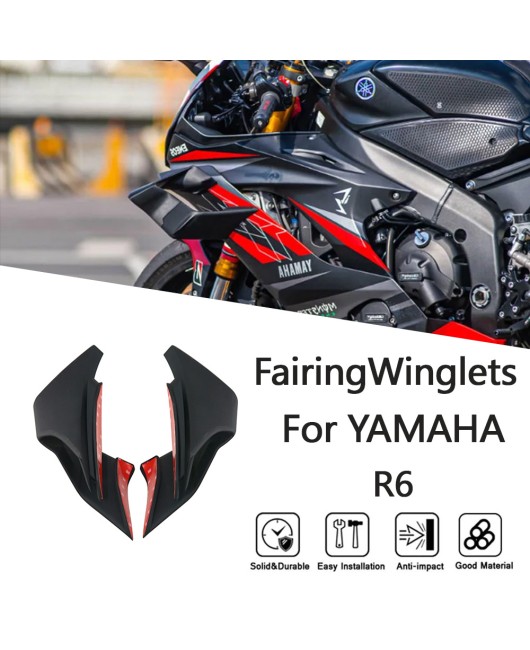 Suitable for Yamaha YZF-R6 17-23 year fixed wing side panel guide cover side wing blade small wing