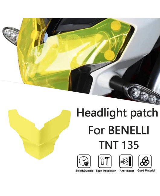 Suitable for Benelli TNT135 2017-2020 modified headlight protection film, headlight eye protection lens cover film