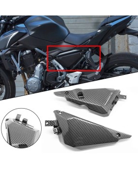 Suitable for Kawasaki Z650 2017-2023 motorcycle side frame triangle carbon fiber pattern fairing