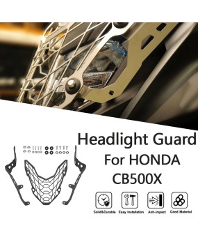 Suitable for Honda CB500X 2017-2024 modified headlight protection, headlight net, headlight cover protection net