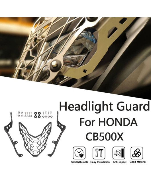 Suitable for Honda CB500X 2017-2024 modified headlight protection, headlight net, headlight cover protection net