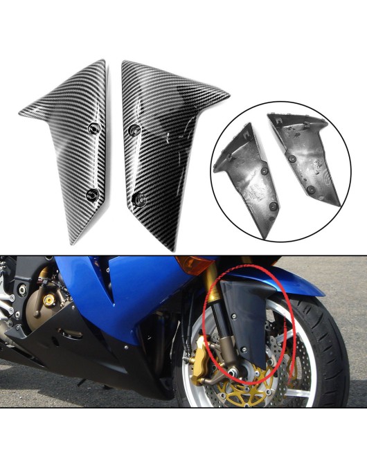 Suitable for KAWASAKI Kawasaki ZX-10R 04-2007 carbon fiber front side mudguard mud fairing