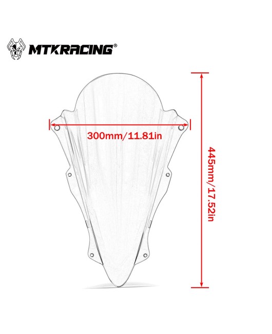 Suitable for Kawasaki ZX-25R 2021 modification special front windshield deflector and windshield mirror accessories