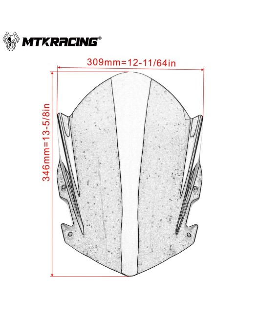 Suitable for KTM RC125/RC390 14-18 modification special front windshield deflector windshield accessories