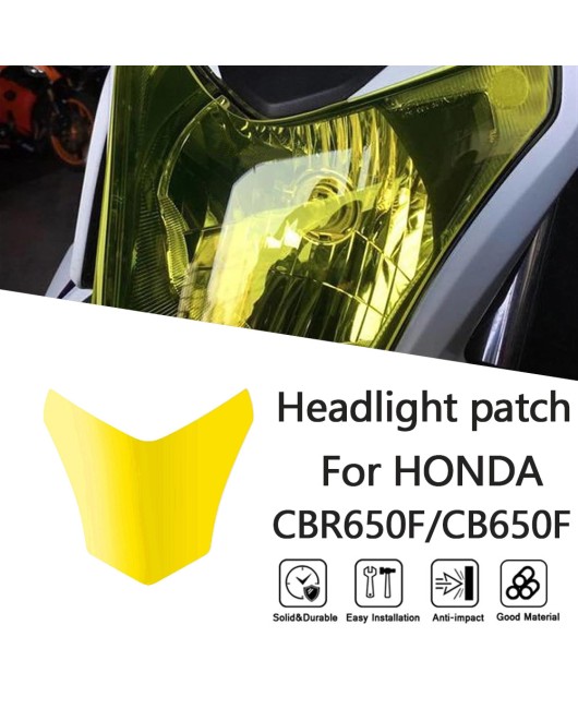 Suitable for Honda CB/CBR650F 2014-2016 modified headlight protection film, headlight protective lens cover film