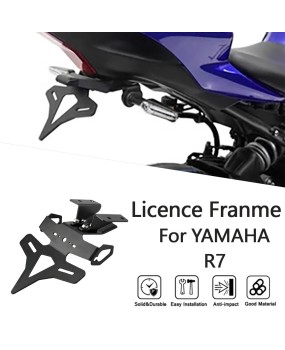 Suitable for Yamaha YZF-R7 2021-2024 modified license plate holder, license plate holder, short tail bracket